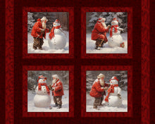 Load image into Gallery viewer, Handmade Tapestry "Santa's Snow Buddies”