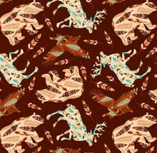 Load image into Gallery viewer, Handmade Single Layer 58"x 72" Fleece Throw Blanket "Wildlife Feathers ”