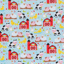 Load image into Gallery viewer, Farm Animals Flannel Fabric