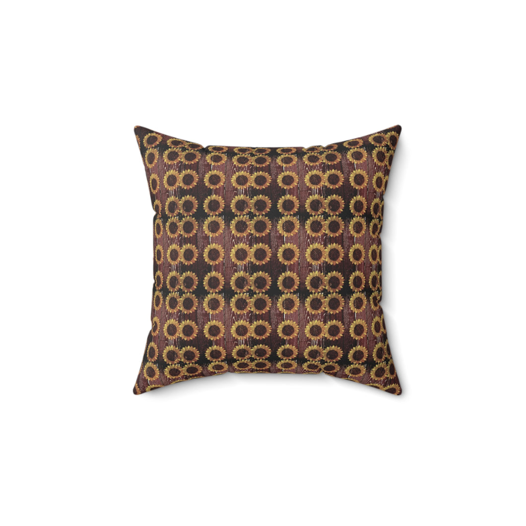 Bohemian Sunflower Throw Pillow - Cozy Home Decor