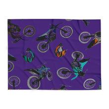 Load image into Gallery viewer, Vibrant Motorcycle Fleece Blanket - Cozy Throw for Bikers, Riders, Gifts, Home Decor, Kids&#39; Room
