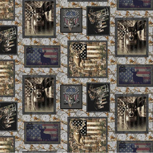 Realtree Patriotic Patch Cotton Fabric