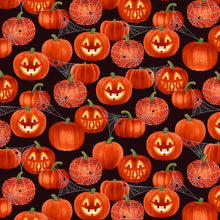 Load image into Gallery viewer, Handmade Placemat Or Table Runner Hall Jackolanterns Glitter
