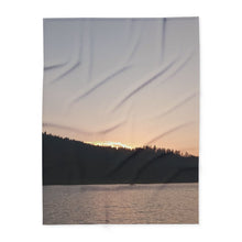 Load image into Gallery viewer, Cozy Sunrise Arctic Fleece Blanket, Soft Throw for Home Décor, Perfect Gift for Nature Lovers, Camping, Snuggling, Housewarming
