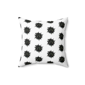 Decorative Spun Polyester Pillow with Abstract Design - Cozy Living Room Accent