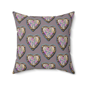 Heart Pattern Decorative Pillow - Cozy Home Accent