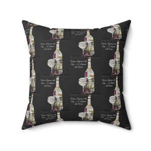 Wine Lover's Decorative Pillow - Perfect Gift for Celebrations & Cozy Evenings