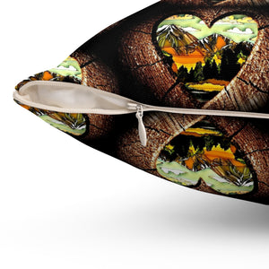 Nature-Inspired Heart Pillow | Cozy Home Decor