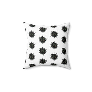 Decorative Spun Polyester Pillow with Abstract Design - Cozy Living Room Accent