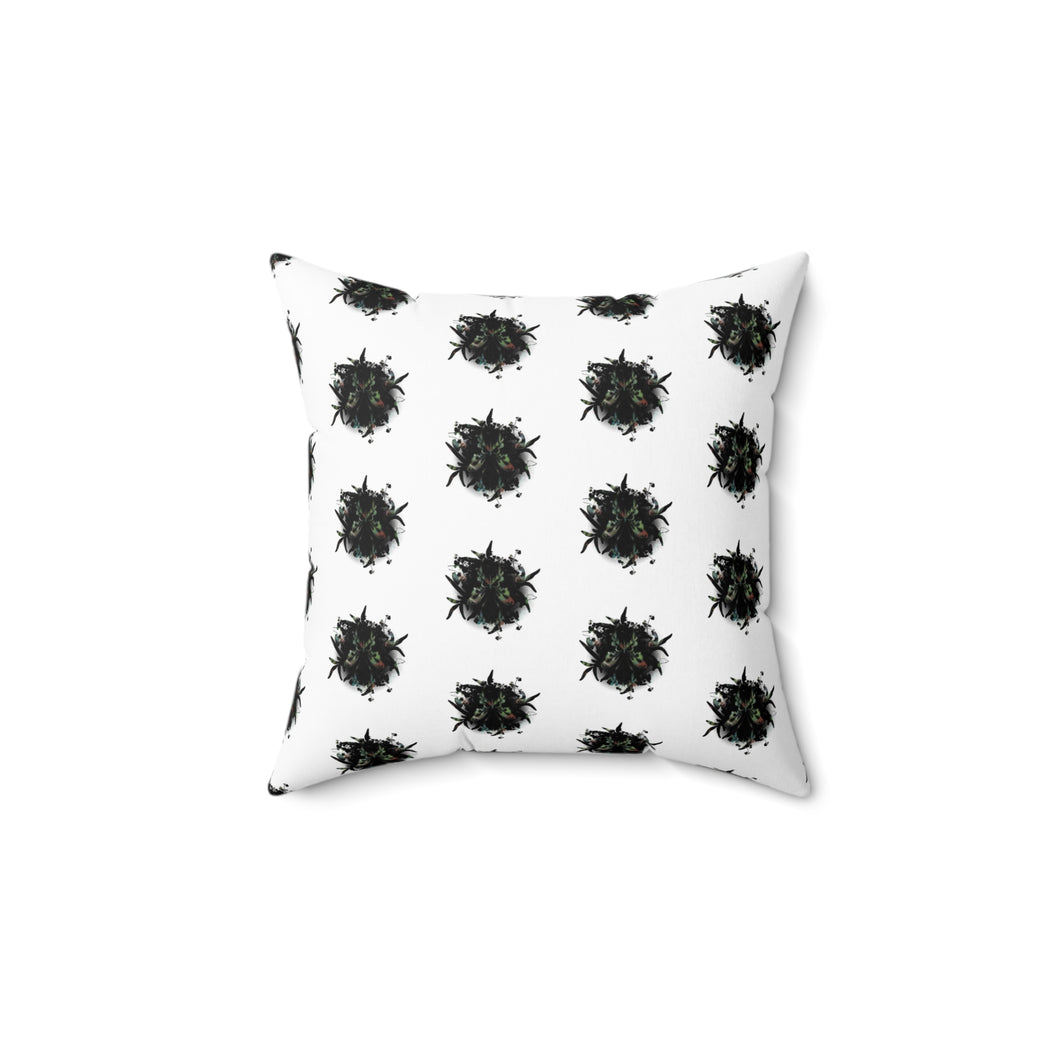 Decorative Spun Polyester Pillow with Abstract Design - Cozy Living Room Accent