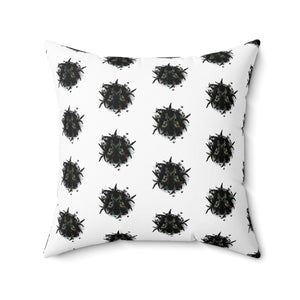 Decorative Spun Polyester Pillow with Abstract Design - Cozy Living Room Accent