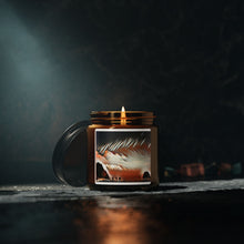 Load image into Gallery viewer, Aromatic Soy Candle - Cozy Amber Jar with Scenic Design
