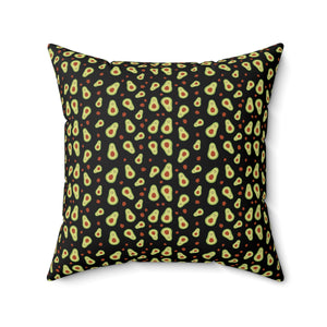 Avocado Print Square Pillow - Fun Home Decor