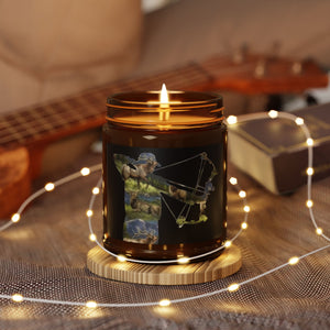 Hunting Themed Scented Soy Candle - Amber Jar, Multi-Size