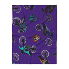 Load image into Gallery viewer, Vibrant Motorcycle Fleece Blanket - Cozy Throw for Bikers, Riders, Gifts, Home Decor, Kids&#39; Room
