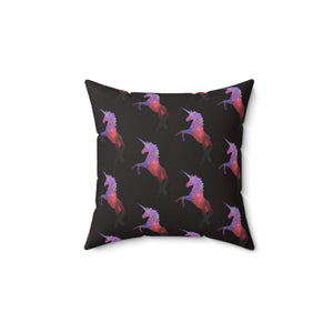 Whimsical Unicorn Print Pillow
