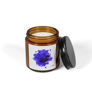 Jelly Fish Scented Soy Candle - Multi-Size Amber Jar with Calm Design