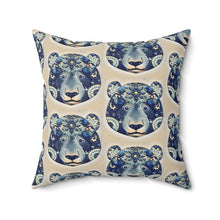 Load image into Gallery viewer, Boho Bear Pattern Decorative Pillow | Cozy Animal Print Cushion
