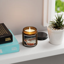 Load image into Gallery viewer, Aromatic Soy Candle - Cozy Amber Jar with Scenic Design
