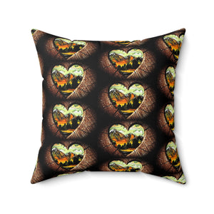 Nature-Inspired Heart Pillow | Cozy Home Decor