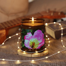 Load image into Gallery viewer, Bee Scented Soy Candle - Amber Jar, Floral Aroma for Relaxation
