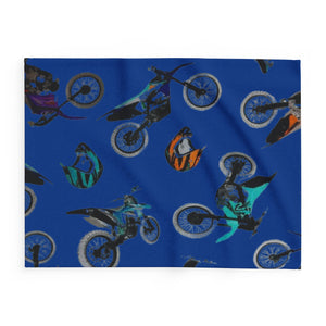 Motocross Adventure Arctic Fleece Blanket for Riders