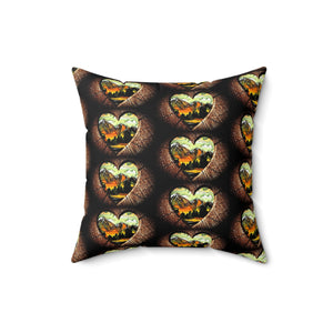 Nature-Inspired Heart Pillow | Cozy Home Decor