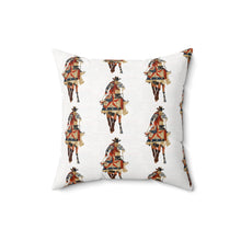 Load image into Gallery viewer, Bohemian Square Pillow with Patriotic Cowboy Design
