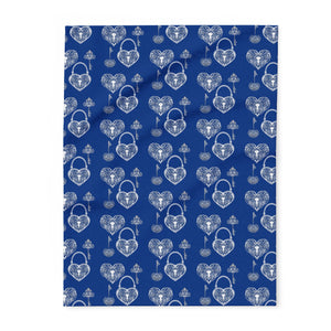 Cozy Heart Pattern Fleece Blanket - Perfect Gift for Loved Ones