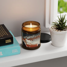 Load image into Gallery viewer, Aromatic Soy Candle - Cozy Amber Jar with Scenic Design
