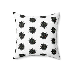Decorative Spun Polyester Pillow with Abstract Design - Cozy Living Room Accent