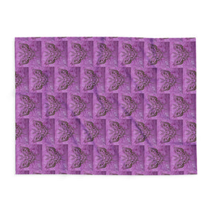 Butterfly Skull Pattern Arctic Fleece Blanket - Cozy Home Decor