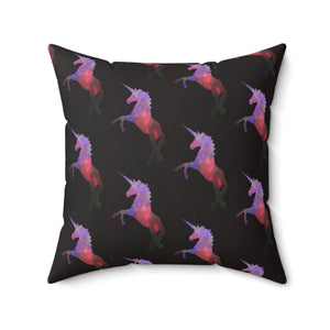 Whimsical Unicorn Print Pillow