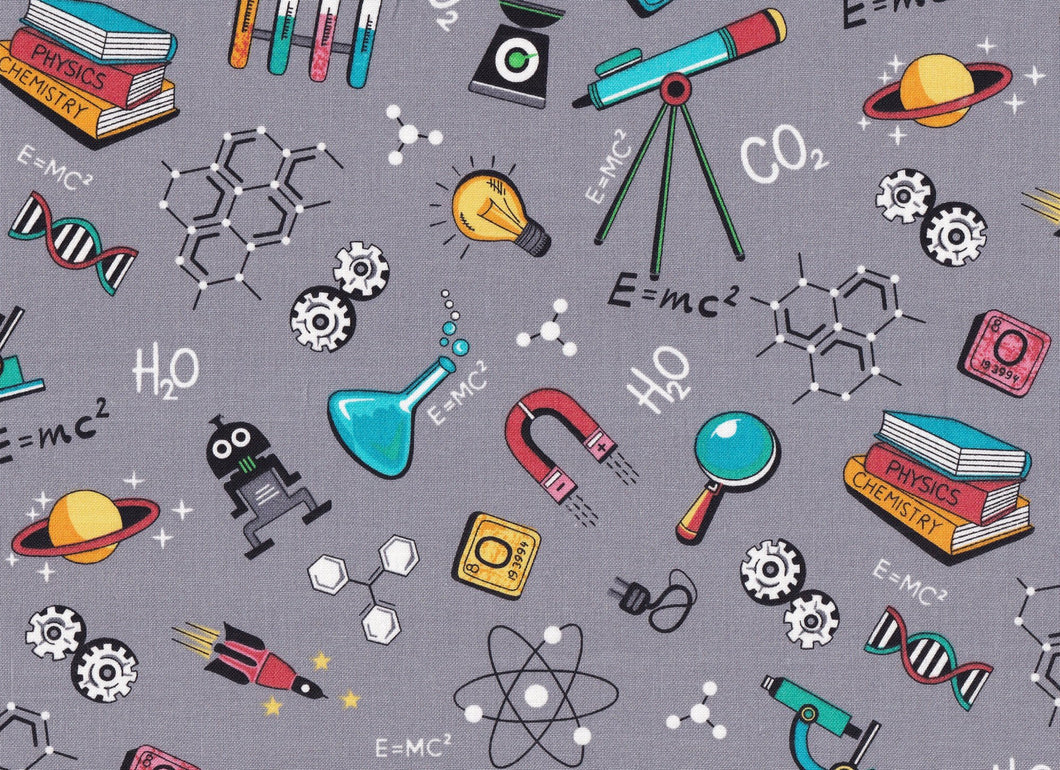 Science Toss Cotton Fabric