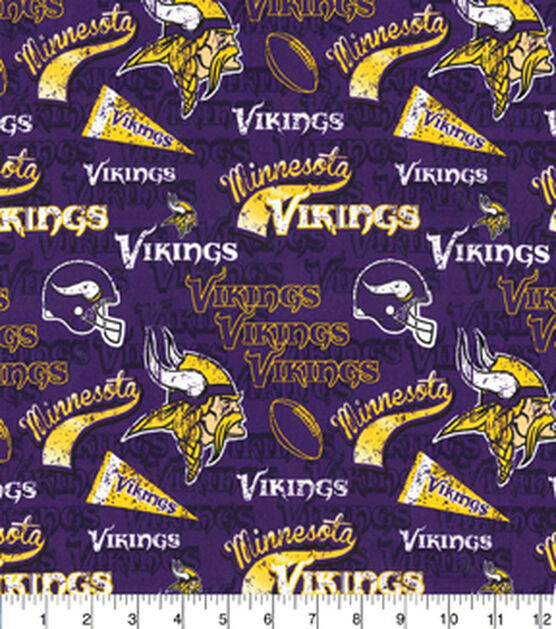 Handmade Valance or Curtain Panel Vikings Retro