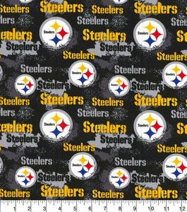 Steeler Distressed Retro Cotton Fabric