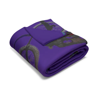 Vibrant Motorcycle Fleece Blanket - Cozy Throw for Bikers, Riders, Gifts, Home Decor, Kids' Room