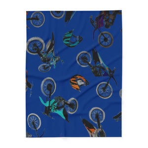 Motocross Adventure Arctic Fleece Blanket for Riders