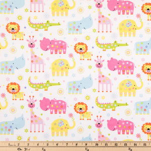 Nursery Safari Flannel Fabric