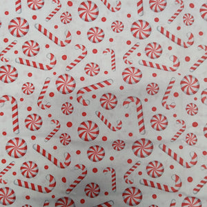 Candy Canes Cotton - 1/2 Yard Precut