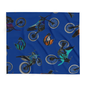 Motocross Adventure Arctic Fleece Blanket for Riders