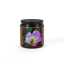 Load image into Gallery viewer, Bee Scented Soy Candle - Amber Jar, Floral Aroma for Relaxation
