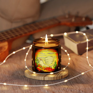 Desert Sunset Scented Soy Candle - Amber Jar, Multi-Size