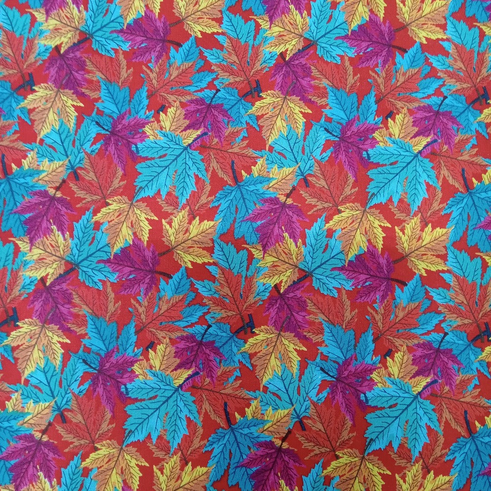 Autumn Leaves Cotton Fabric