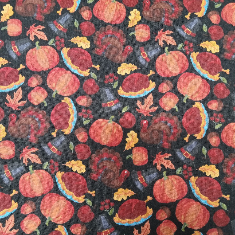 Thanksgiving Toss Cotton Fabric