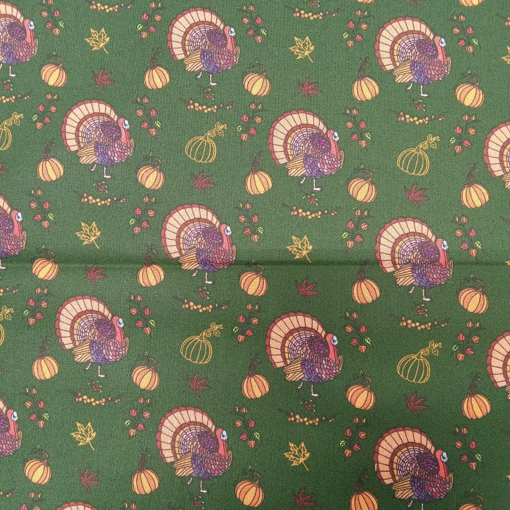 Thanksgiving Turkey Cotton Fabric