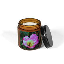 Load image into Gallery viewer, Bee Scented Soy Candle - Amber Jar, Floral Aroma for Relaxation
