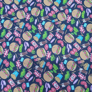 Handmade Placemat Or Table Runner Diner Food
