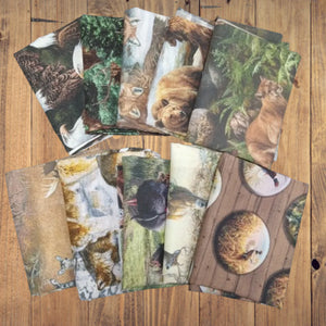 10 Half Yards  -Assorted Wildlife Half Yard Bundle