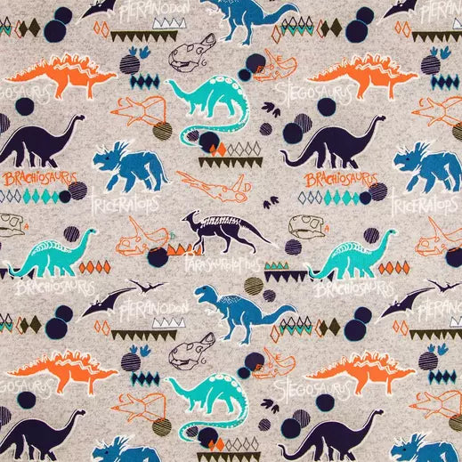 Handmade Placemat Or Table Runner Dino Calico